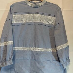 Banana Republic Blue A-Line Skirt Casual Work